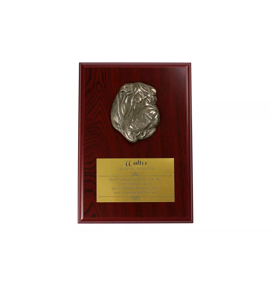 Shar Pei - bas-relief de chien, petit décor, plaque réaliste avec chien de la marque Art-Dog