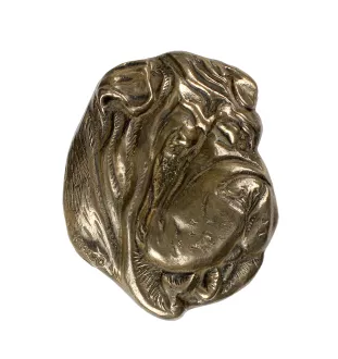 Shar Pei - bas-relief of a dog, small decoration, realistic plaque with the Art-Dog brand