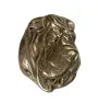 Shar Pei plakietki z zimnego brązu na drewnie Art-Dog