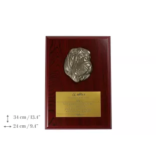 Shar Pei - Flachrelief eines Hundes, kleiner Dekor, realistische Plakette mit Hund von der Marke Art-Dog