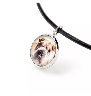 Shar Pei - ensemble de bijoux dans une boîte, collier, boucles d'oreilles, bracelet, produits de la marque Art-Dog