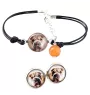 Shar Pei - ensemble de bijoux avec votre photo, accessoire féminin, article fait main, produit fabriqué à la main avec passion pour la création de la marque Art-Dog