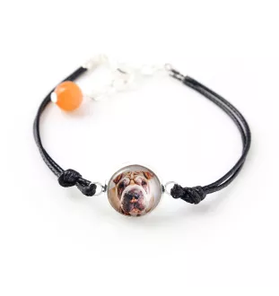 Shar Pei - ensemble de bijoux avec votre photo, accessoire féminin, article fait main, produit fabriqué à la main avec passion pour la création de la marque Art-Dog