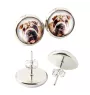 Shar Pei - Ohrringe in einer Schachtel, Ihr Foto, handgefertigter Schmuck, Eigenmarke von Art-Dog.