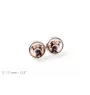 Shar Pei - boucles d'oreilles dans une boîte, votre photo, bijoux faits à la main, produit de la marque Art-Dog.