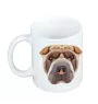 Shar Pei - Becher mit einem Bild und dem Schriftzug geometrischer Hund Art-Dog