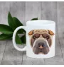 Shar Pei - Becher mit einem Bild und dem Schriftzug geometrischer Hund Art-Dog