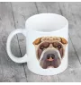 Shar Pei - Becher mit einem Bild und dem Schriftzug geometrischer Hund Art-Dog