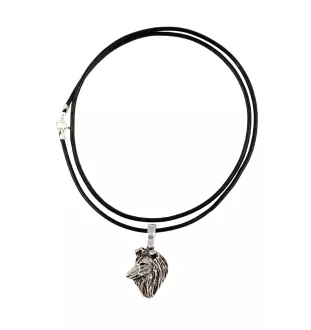 Sheltie - Hundehalsband, versilberter Anhänger für den Hundeliebhaber, dezenter Schmuck von Art-Dog