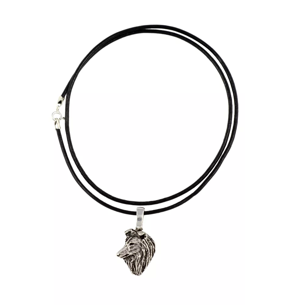 Sheltie - Hundehalsband, versilberter Anhänger für den Hundeliebhaber, dezenter Schmuck von Art-Dog