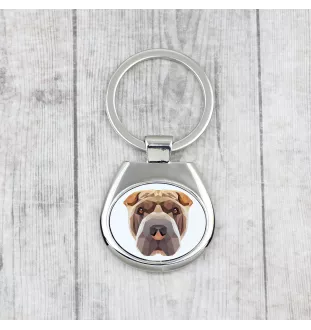 Shar Pei brelok geometryczny Art-Dog