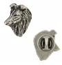 Sheltie  - Broche chien argentée, épingle élégante, décoration de revers de veste par la marque Art-Dog