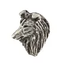 Sheltie  - Broche chien argentée, épingle élégante, décoration de revers de veste par la marque Art-Dog