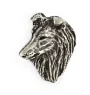 Sheltie  - Broche chien argentée, épingle élégante, décoration de revers de veste par la marque Art-Dog