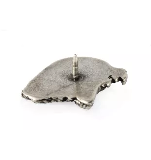 Sheltie  - Broche chien argentée, épingle élégante, décoration de revers de veste par la marque Art-Dog