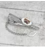 Shar Pei - geometric tie clip with a picture and inscription from Art-Dog