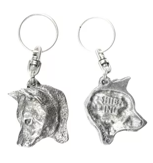 Shiba Inu - Pendentif chien argenté, décoration de sac à main, pendentif sac à dos par la marque Art-Dog