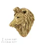 Sheltie - gold-plated pin brooch, elegant dog ornament, unique pin by Art-Dog brand