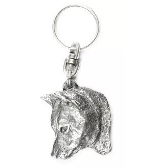 Shiba Inu - Pendentif argenté avec un chien dans une boîte décorative, décoration de sac à main, pendentif de sac à dos par la marque Art-Dog