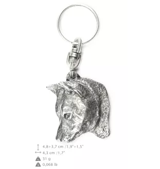 Shiba Inu - Pendentif argenté avec un chien dans une boîte décorative, décoration de sac à main, pendentif de sac à dos par la marque Art-Dog