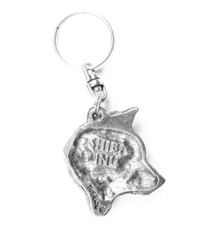 Shiba Inu - Pendentif argenté avec un chien dans une boîte décorative, décoration de sac à main, pendentif de sac à dos par la marque Art-Dog