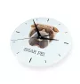 Shar Pei - horloge murale géométrique avec photo et logo de la marque Art-Dog