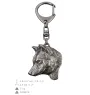 Shiba Inu, Japanese Small Size Dog, Japanese Brushwood Dog - Silver-plated key ring with a dog in a gift box, handbag decoration, backpack pendant by Art-Dog brand