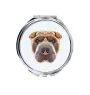 Shar Pei - mirror with a geometric design and the brand name Art-Dog