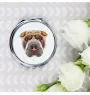 Shar Pei - mirror with a geometric design and the brand name Art-Dog