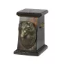 Sheltie - urne pour les cendres d'un chien, une urne élégante avec une statuette, une urne commémorative avec un buste de chien de la marque Art-Dog