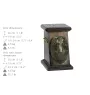 Sheltie - urn for dog ashes, elegant urn with a statue, commemorative urn with a bust of a dog by Art-Dog brand