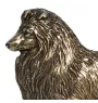 Sheltie - address plaque with a dog, brass nameplate, personalized door sign with the brand name Art-Dog