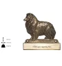 Sheltie - address plaque with a dog, brass nameplate, personalized door sign with the brand name Art-Dog