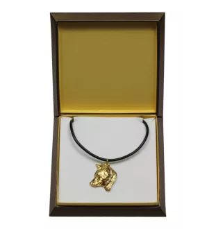 Shiba Inu, Japanese Small Size Dog, Japanese Brushwood Dog - Dog necklace in gift box, gold-plated pendant for dog fan, striking jewellery by Art-Dog