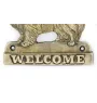 Sheltie - Türschild mit Hund, messingfarbenes Willkommensschild, einzigartiges Schild mit der Aufschrift Welcome von der Marke Art-Dog