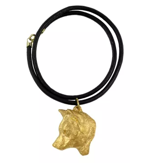 Shiba Inu - Hundehalsband, vergoldeter Anhänger für Hundefans, einzigartiger Schmuck der Marke Art-Dog