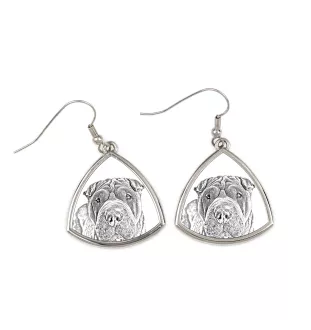 Shar Pei - boucles d'oreilles avec chien, boucles d'oreilles pendantes avec photo, bijoux personnalisés avec impression de la marque Art-Dog