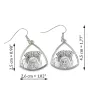 Shar Pei - dog earrings, hanging earrings with a picture, personalized jewelry with Art-Dog brand print