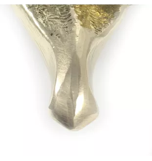 Sheltie - heurtoir de porte en forme de tête de chien, heurtoir en laiton, décoration rétro de porte de la marque Art-Dog