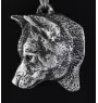 Shiba Inu - Collier de chien dans une boîte cadeau, médaillon argenté pour fan de chien, pendentif remarquable de la marque Art-Dog