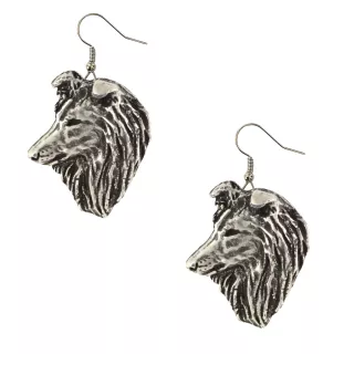Sheltie - hanging earrings with dogs, charming jewelry for a dog mom, a gift for a girl from the Art-Dog brand