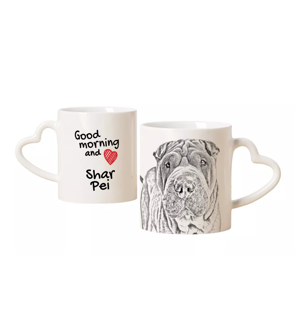 Shar Pei kubek z psem good morning serce Art-Dog
