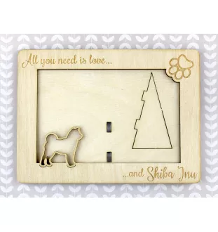 Shiba Inu ramka na zdjęcie ze sklejki Art-Dog
