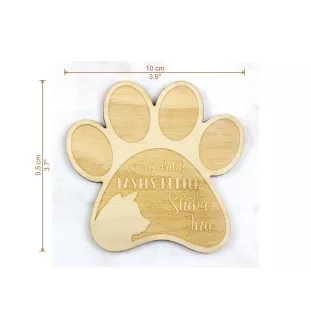 Shiba Inu - Sous-verre mug, sous-verre gravé avec chien, cadeau pour amoureux des chiens par la marque Art-Dog