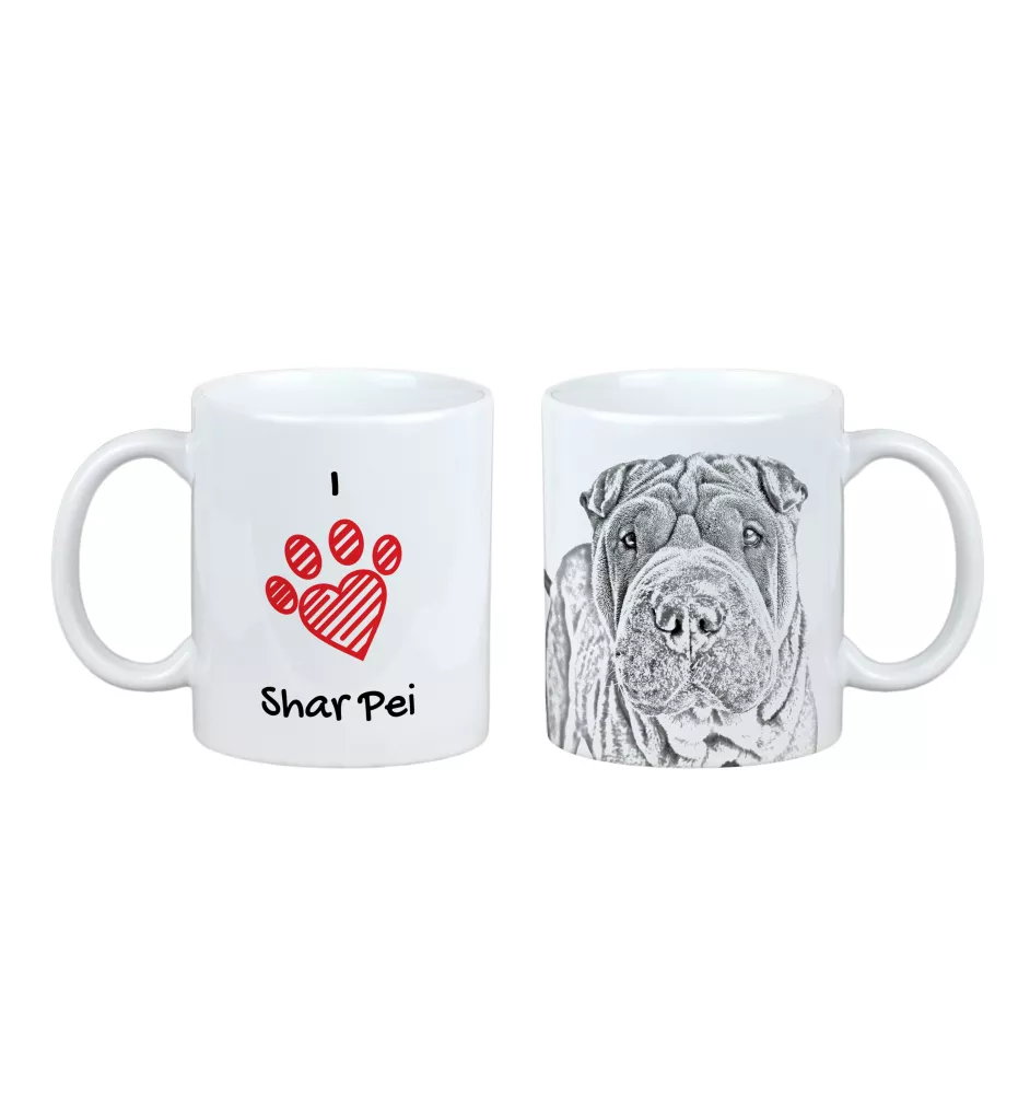 Shar Pei - Tasse mit Hund, entzückende Tasse mit Grafik, Geschenk mit Ihrem Foto von der Marke Art-Dog