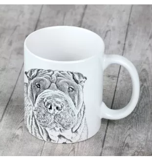 Shar Pei - tasse avec chien, une tasse adorable avec une illustration, un cadeau avec votre photo de la marque Art-Dog