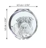 Shar Pei - Pocket mirror with a dog, personalized mirror for a purse, compact mirror with Art-Dog brand print.