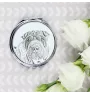 Shar Pei - Taschenspiegel mit Hund, personalisierter Taschenspiegel, kompakter Spiegel mit Art-Dog-Logo