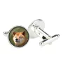 Shiba Inu - boutons de manchette, décoration de chemise, pendentif de chemise de la marque Art-Dog