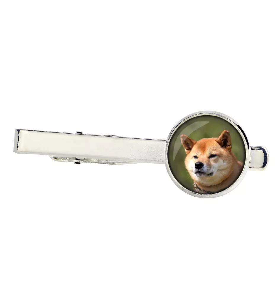 Shiba Inu - pince à cravate, accessoire, bijou pour tenue de soirée de la marque Art-Dog